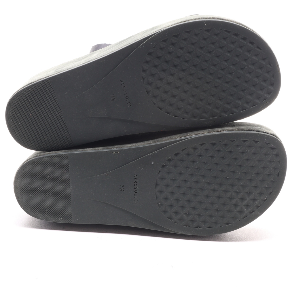 Aerosoles Women DADA Velvet Slide Platforms Shoes 7.5 Forest Green - Picture 11 of 16